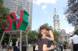 river carlos Love park philadphia